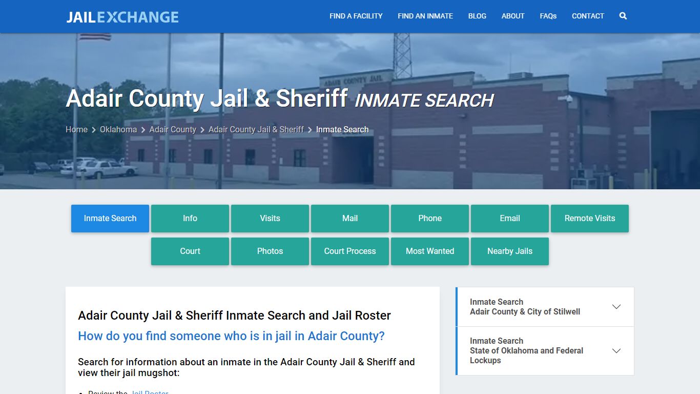 Adair County Jail & Sheriff Inmate Search - Jail Exchange